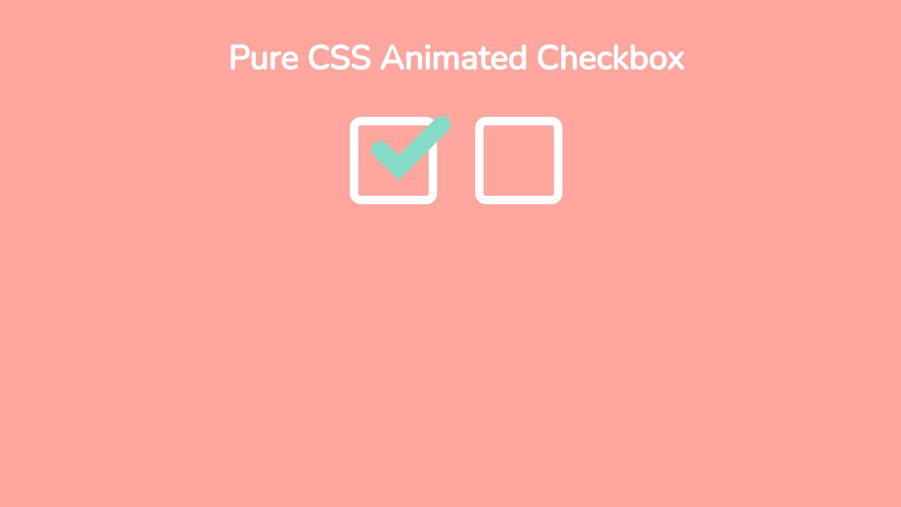 Animated Pure CSS Checkbox Codepen Challenge