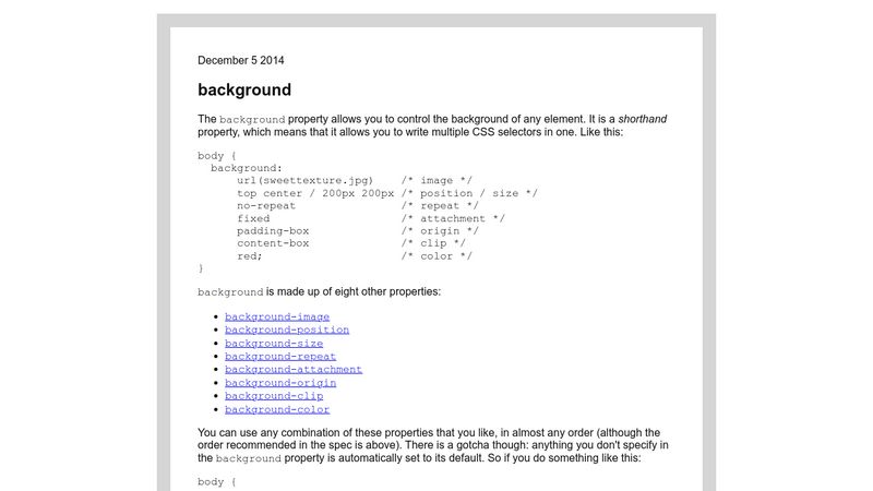 CodePen - Background Almanac
