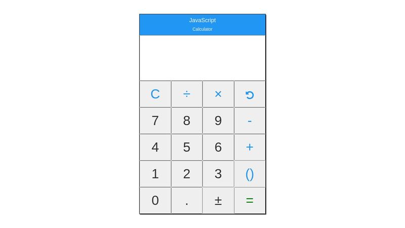 JavaScript Calculator