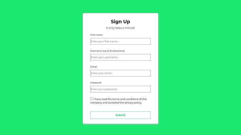 Green Registration Form