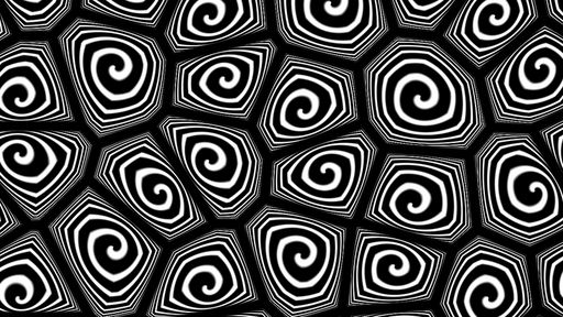 Complex Form with Black and White Spirals - Script Codes
