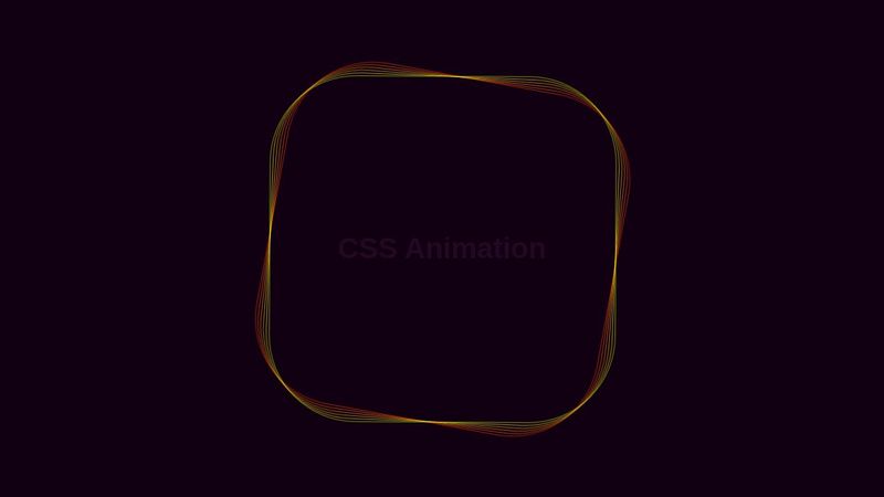 3d css spiral ring - pure css animation