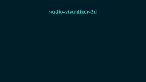Audio visualizer 2d - Script Codes