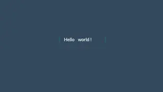 Text animation Text animation