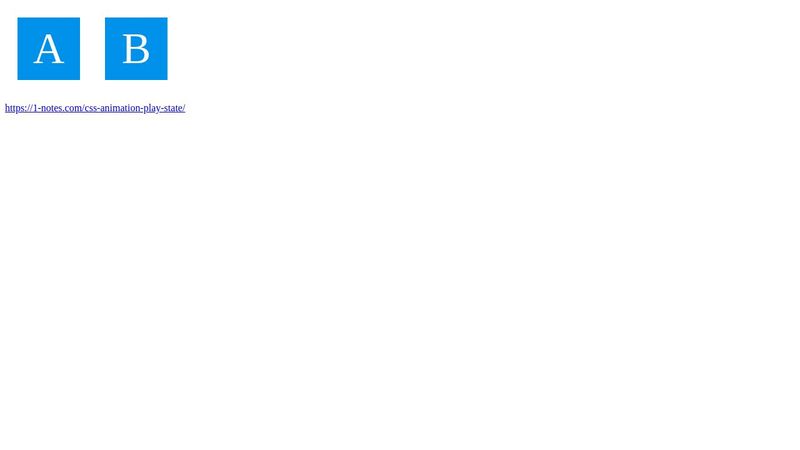 CSS animation play state (mouse hover) CSS animation play state (mouse hover)