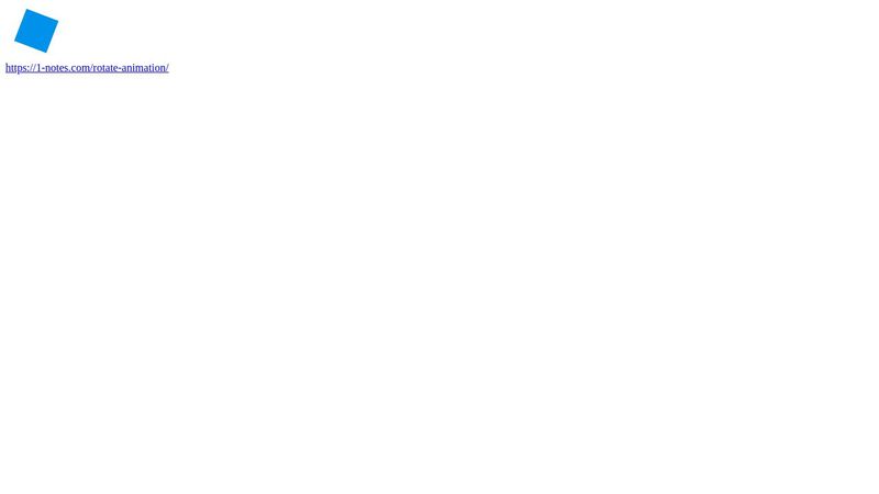 CSS rotate animation CSS rotate animation