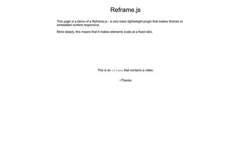 Reframe.js Example - Script Codes