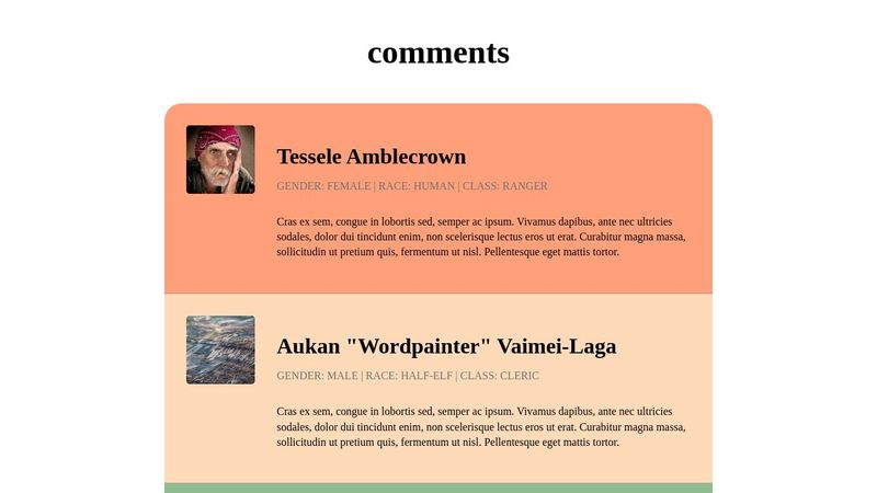 HTML & CSS course: exercise 6