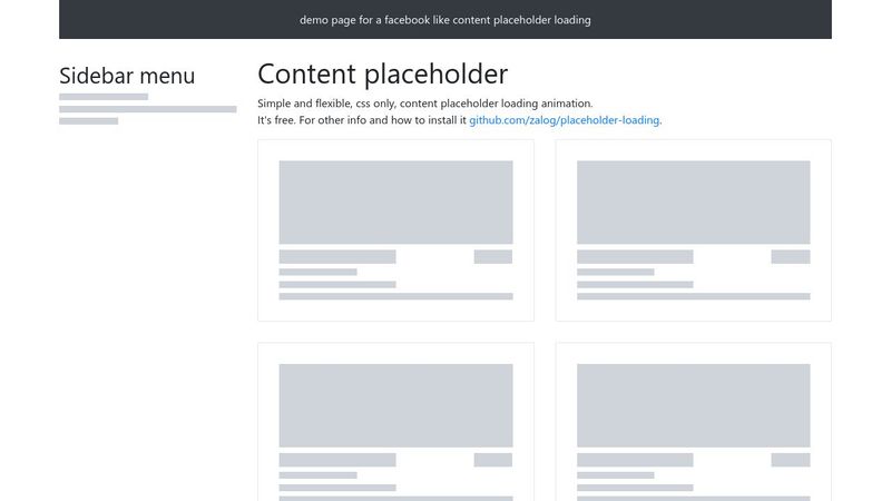 CodePen - content placeholder CodePen - content placeholder