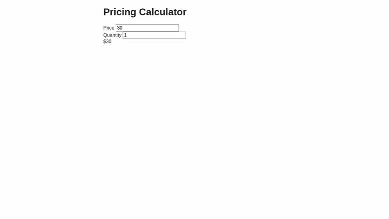 Pricing Calculator pricing-calculator