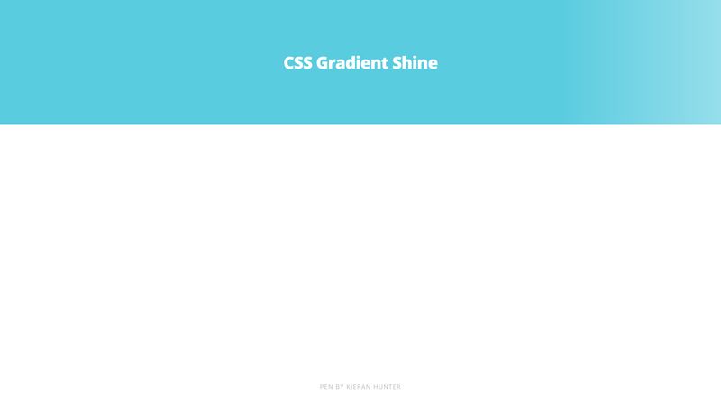 CSS Gradient Shine Animation