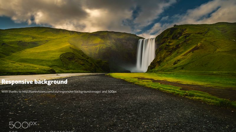 CodePen - Responsive full screen background