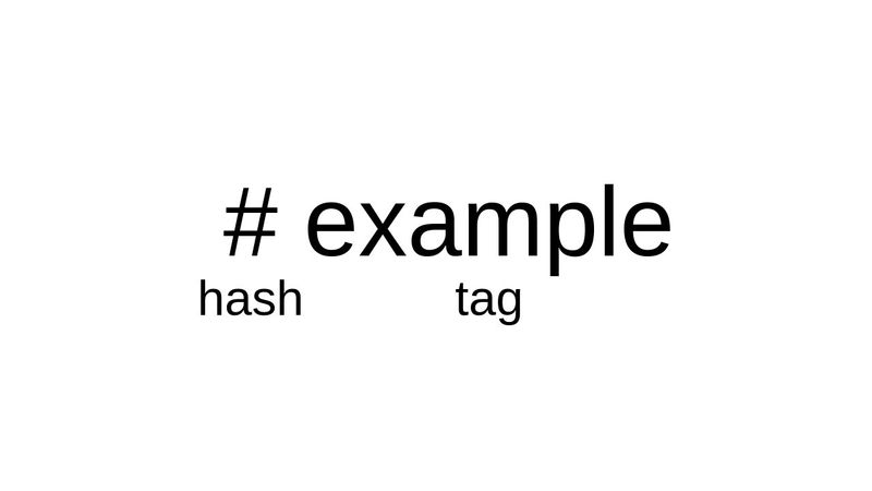 Diagram of a Hashtag